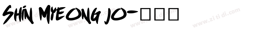 Shin Myeong jo字体转换